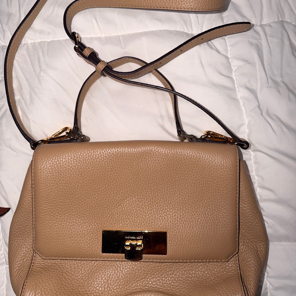 Michael Kors Tan Leather Shoulder Bag